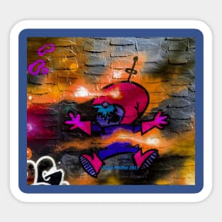 Space Man Splatt Graffiti Sticker